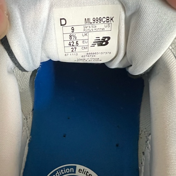 New Balance ML999CBK “Elite Edition” Blue/Grey - Men’s - Sz 9 - Picture 4 of 7